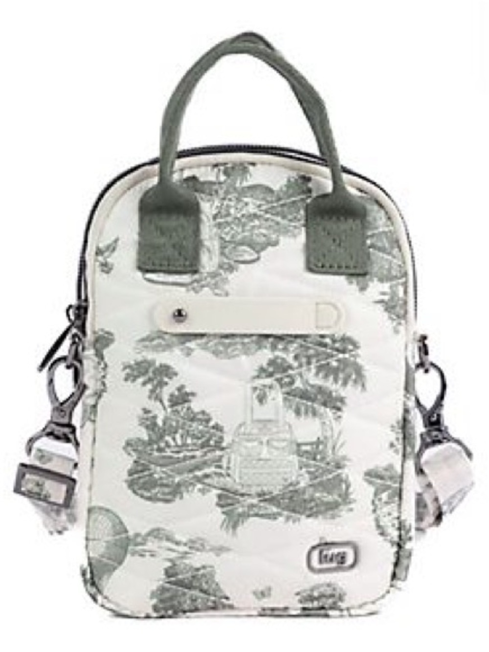 Lug Small Crossbody with Top Handles-Jetty LE in Storybrook Olive